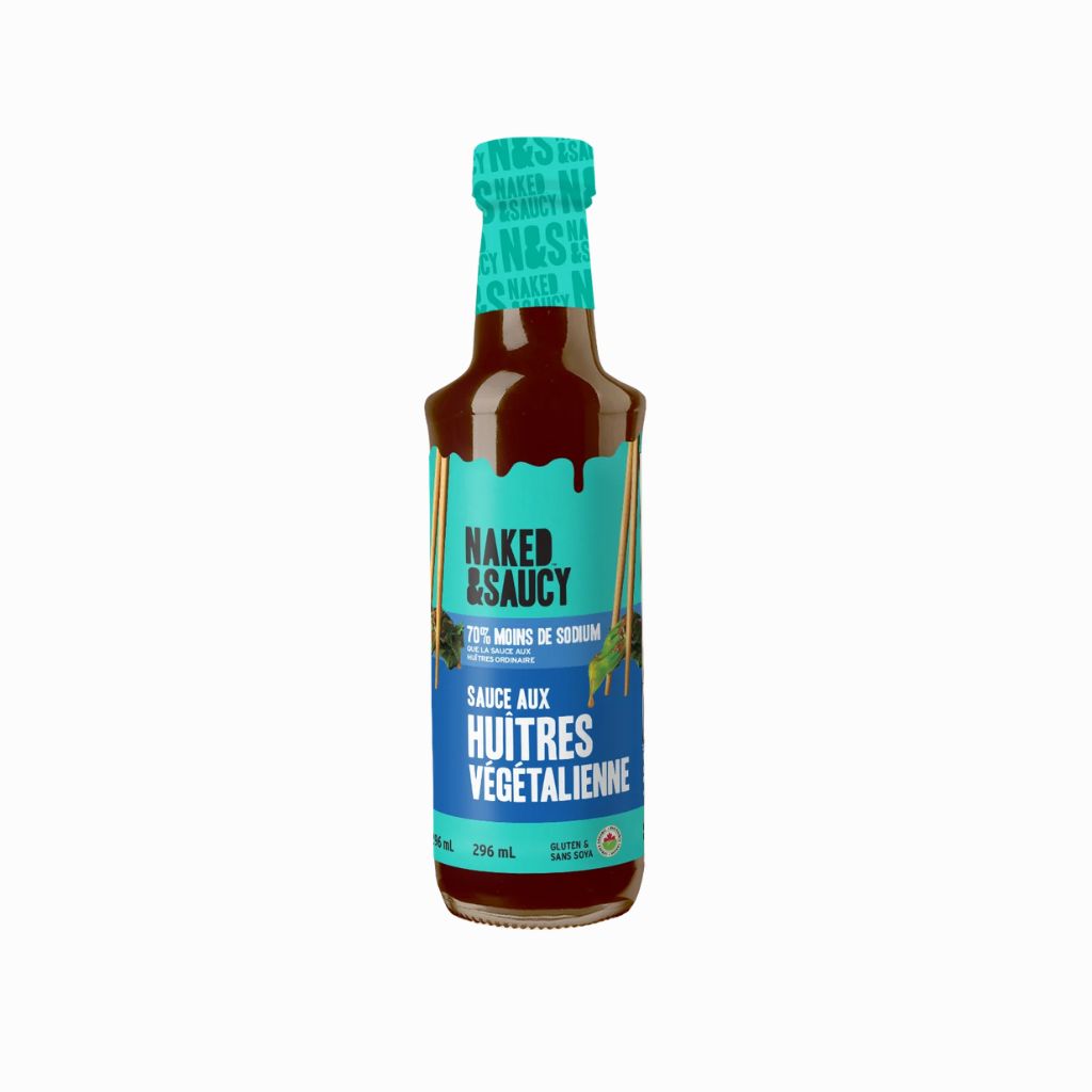 sauce aux huîtres végétalienne biologique Naked & Saucy - La Boite à Grains