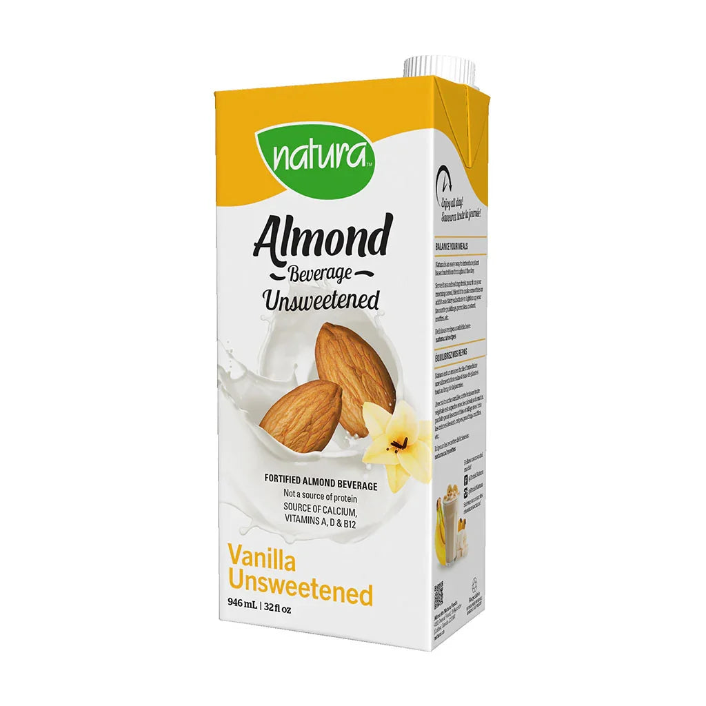 Unsweetened vanilla almond beverage Natura - La Boite à Grains