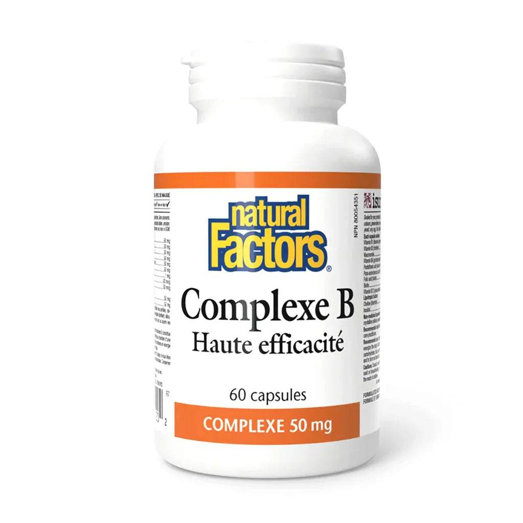 Natural Factors High Efficacy B Complex - La Boite à Grains