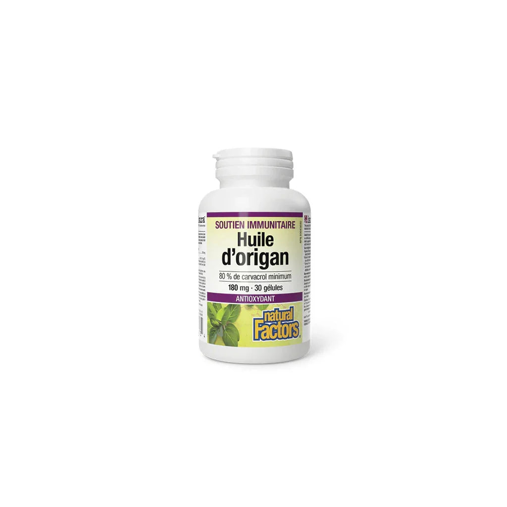 Natural Factors Organic Oregano Oil - La Boite à Grains