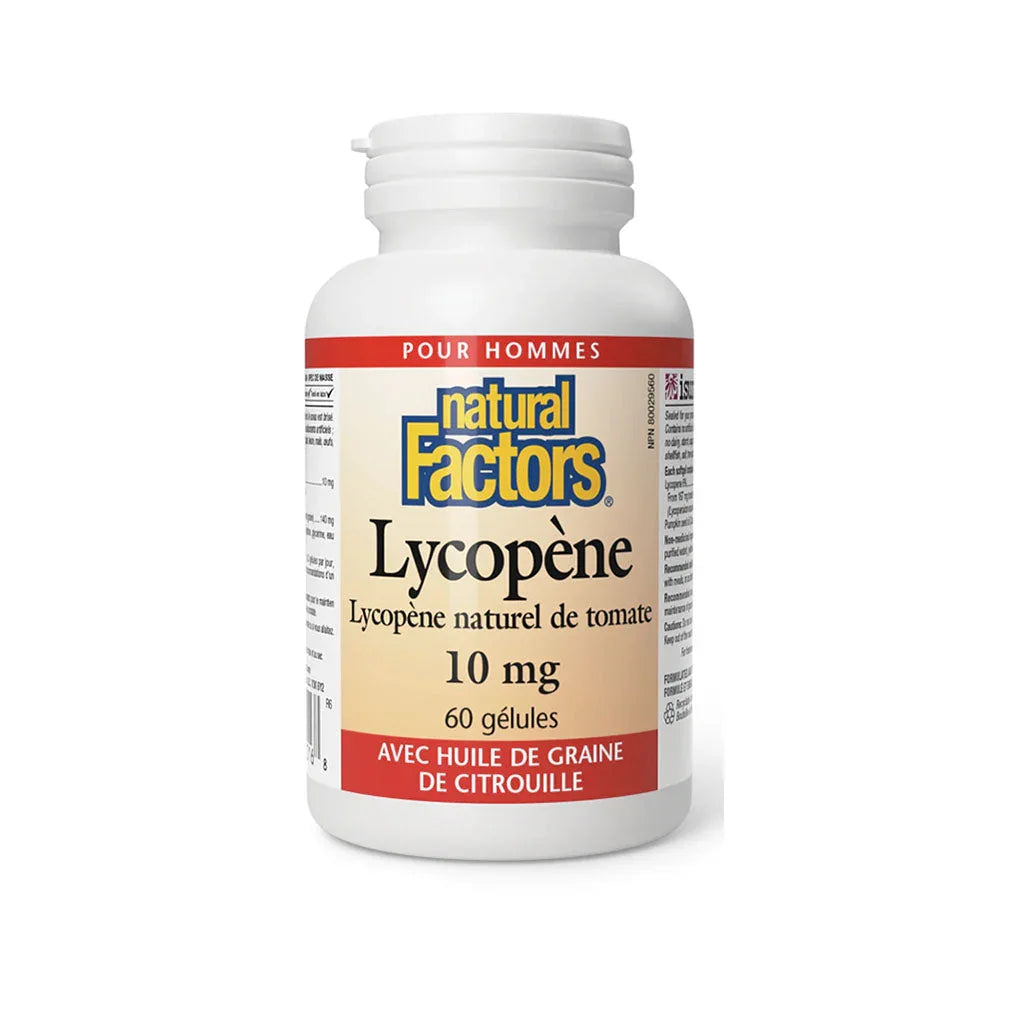 Natural Factors Lycopene 10 mg 60 capsules la Boite à Grains