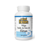 natural factors mega halibut liver oil 180 capsules - La Boite à Grains