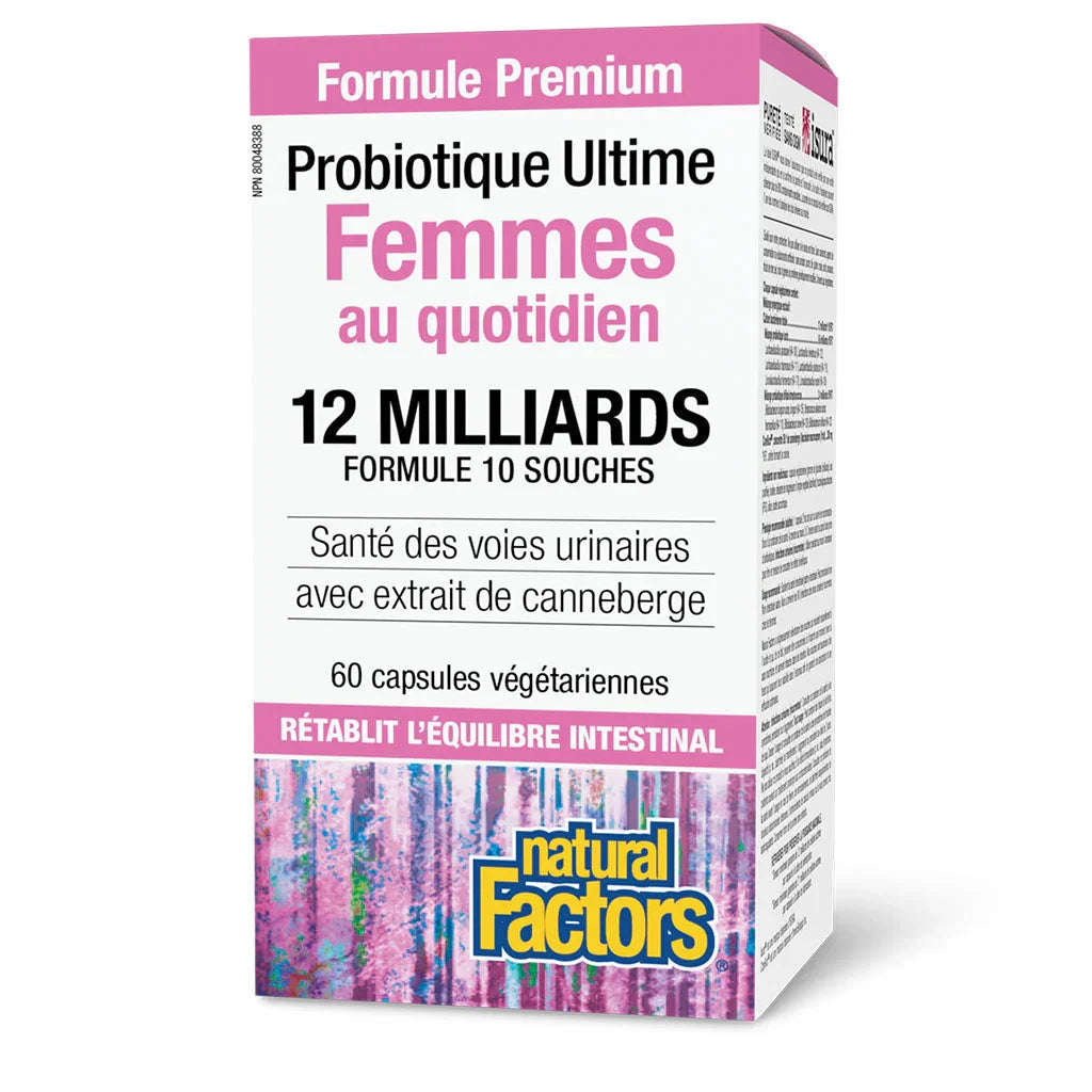Natural Factors Ultimate Women's Daily Probiotic - La Boite à Grains