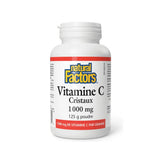 natural factors vitamin c crystals 1000 mg 125 g powder grain box