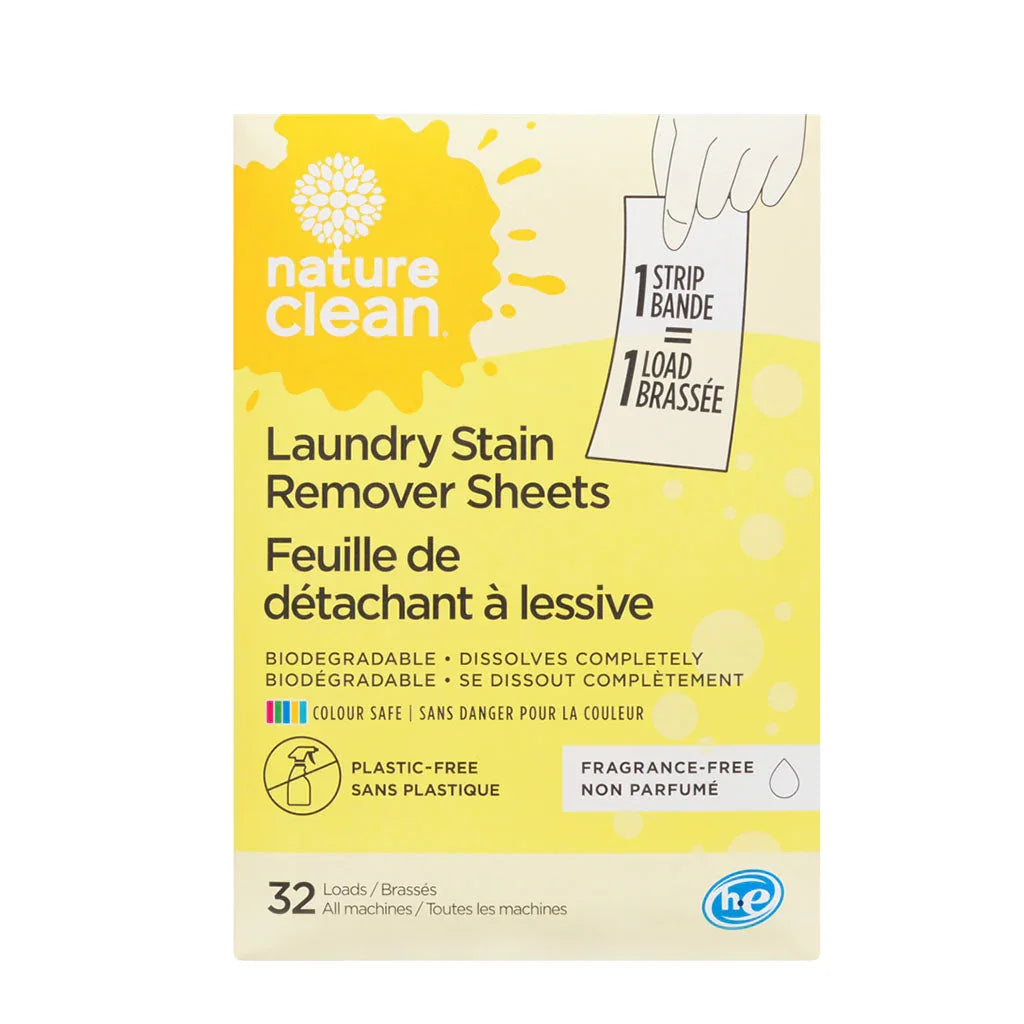 Nature Clean Unscented Laundry Stain Remover Sheets - La Boite à Grains