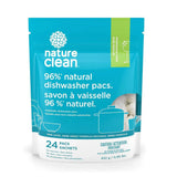 nature clean fragrance-free dishwasher sachets 24 sachets 432 g