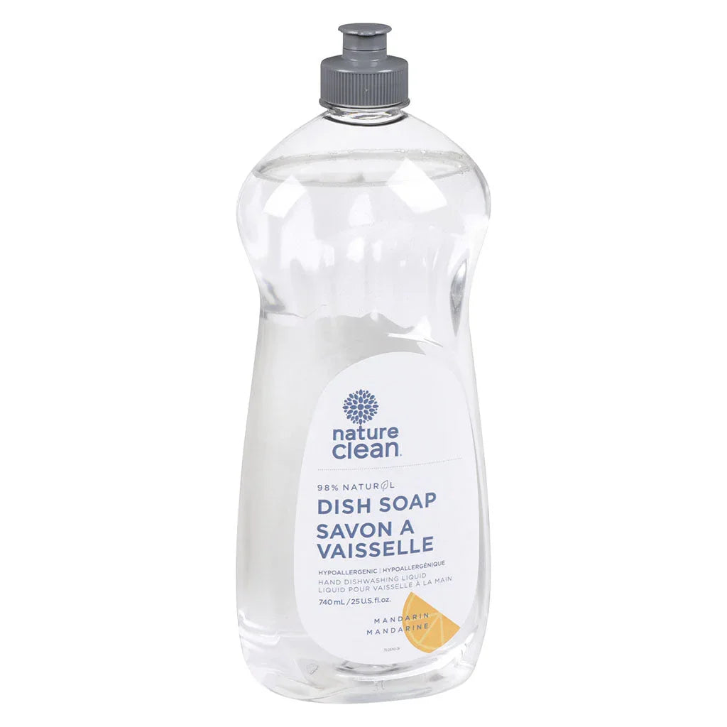 nature clean tangerine dish soap 740 ml