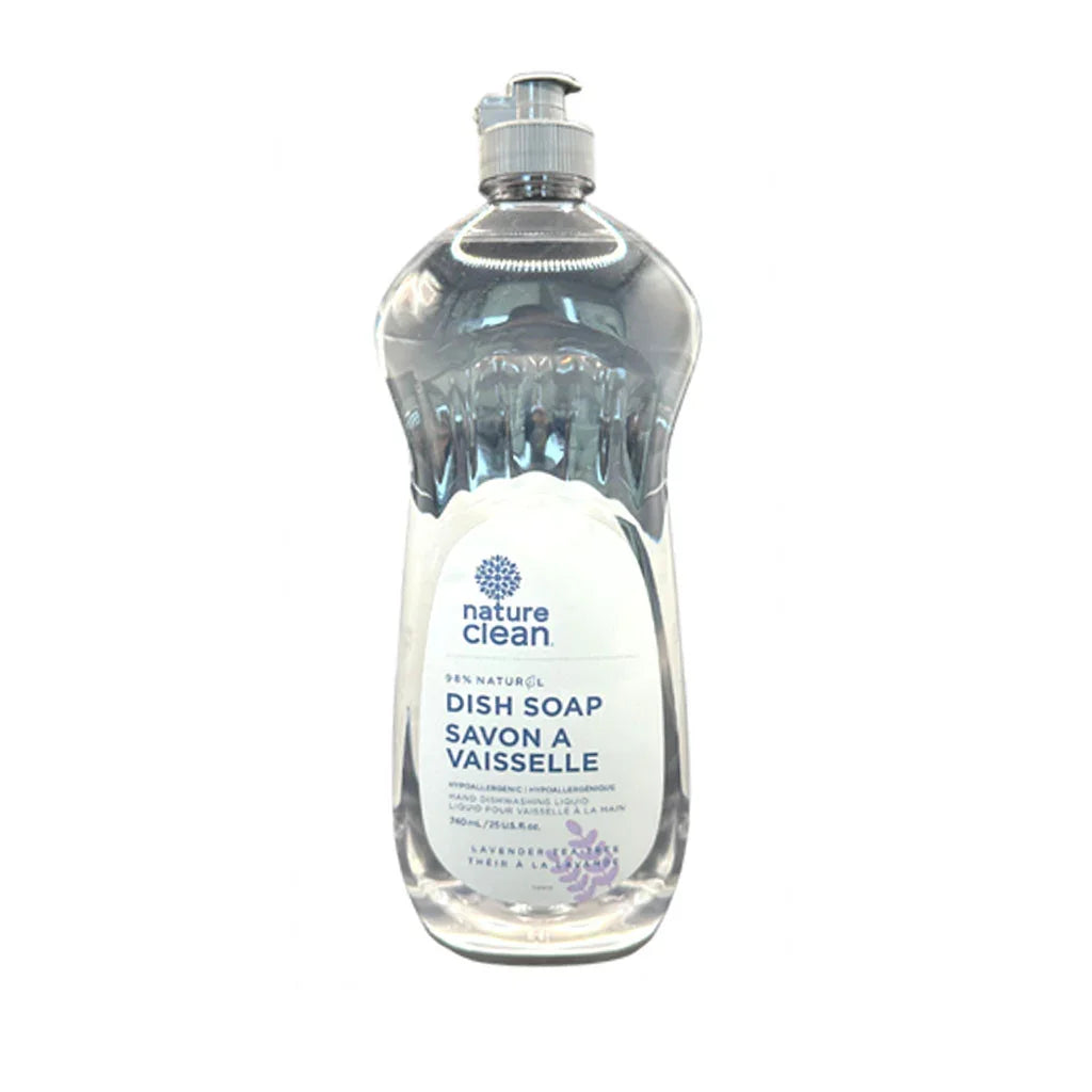 nature clean savon à vaisselle lavande et théier 740 ml