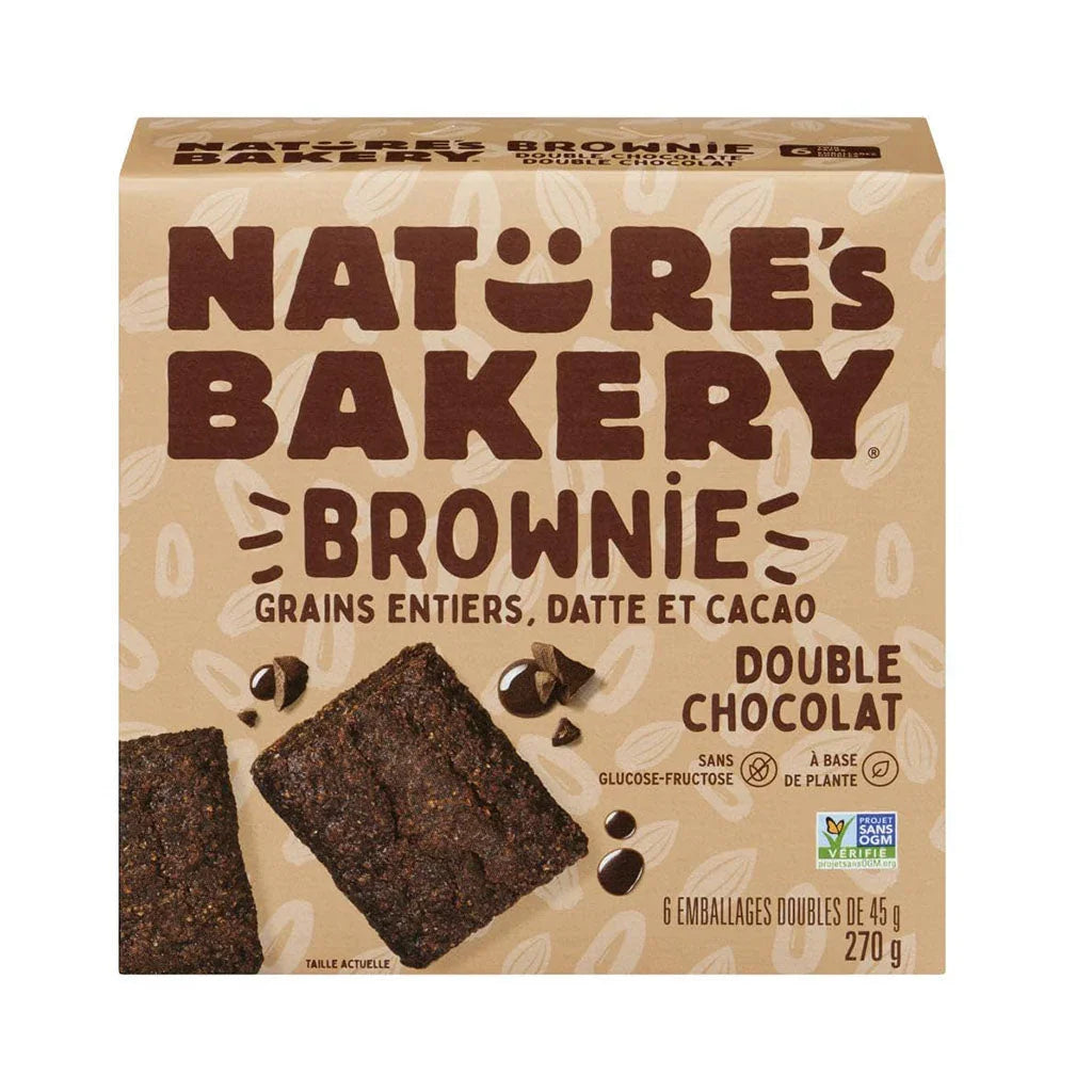 nature's bakery brownie double chocolat - La Boite à Grains