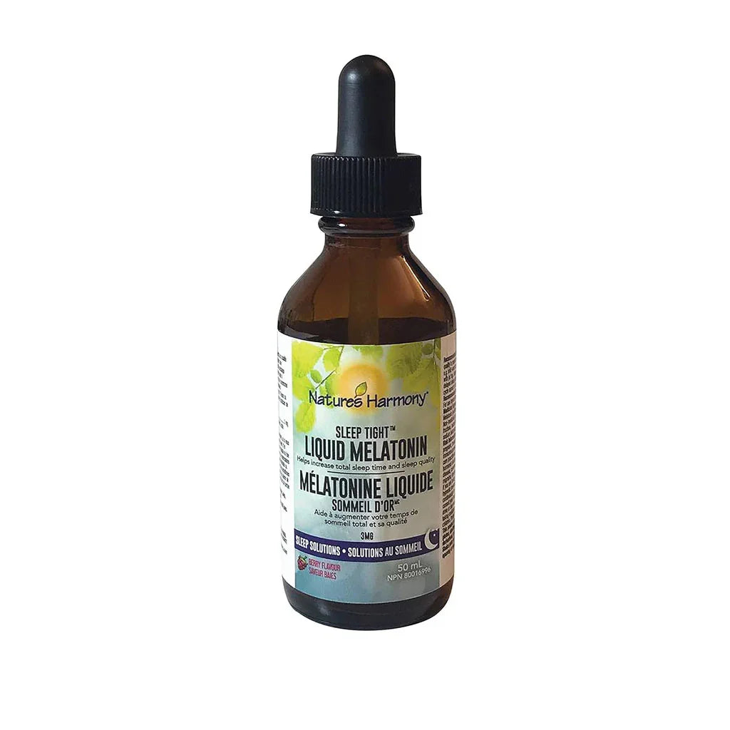 mélatonine liquide 3 mg Nature's Harmony - La Boite à Grains