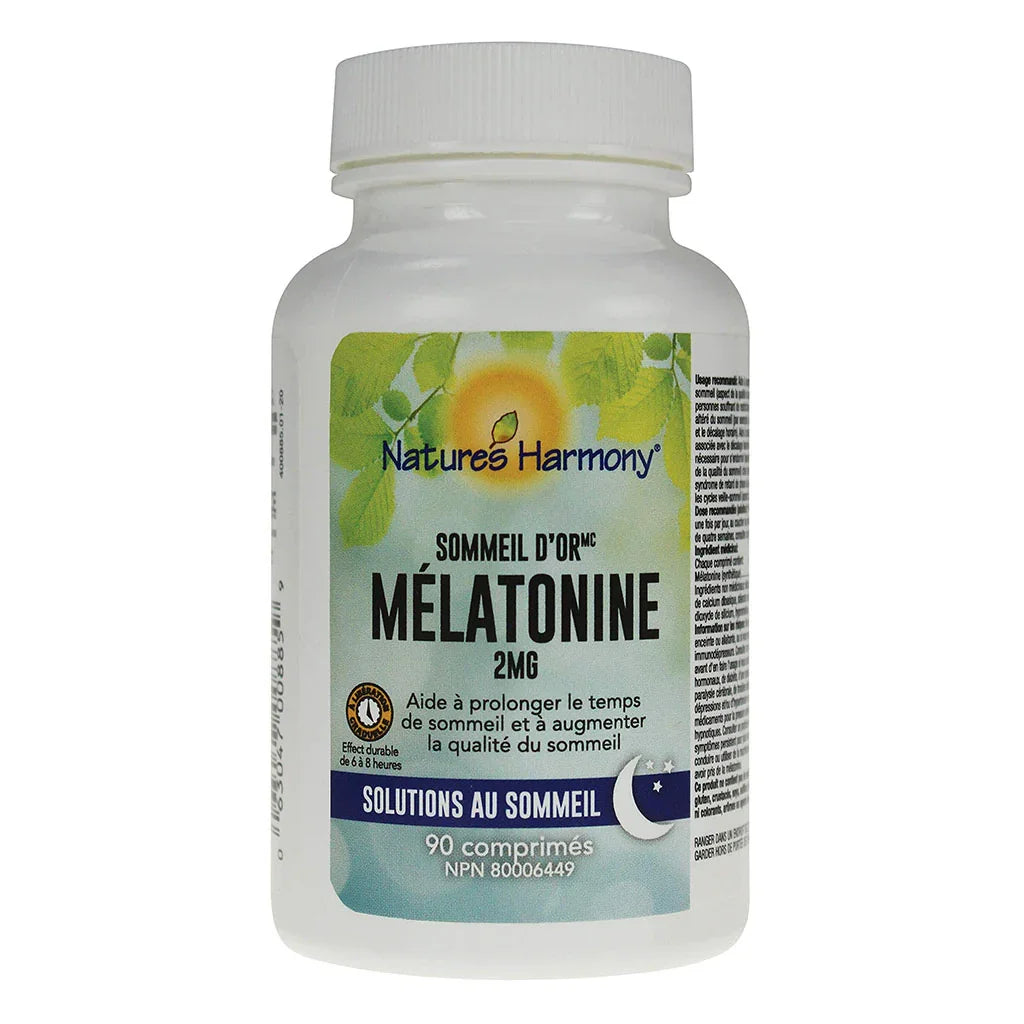 melatonin sleep gold Nature's Harmony - La Boite à Grains