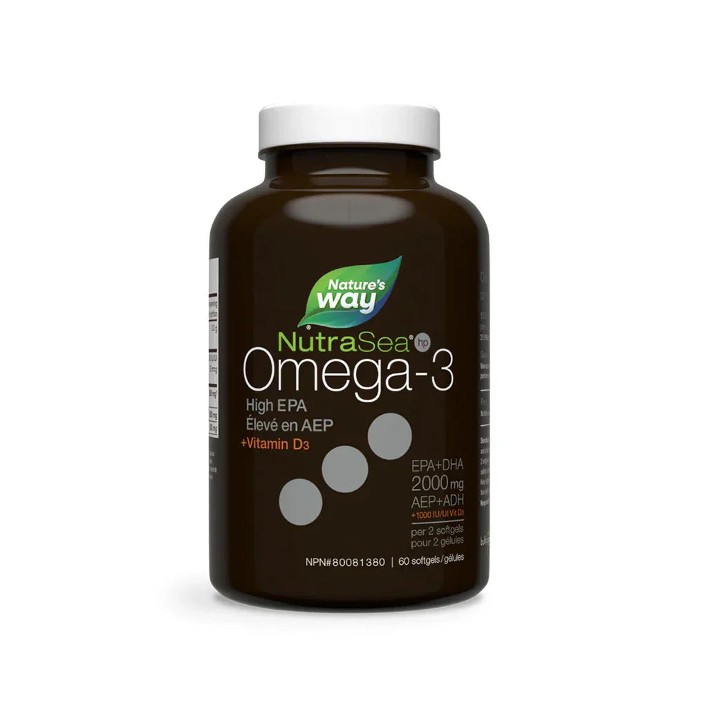NutraSea omega-3 high in EPA + vitamin D3 Nature's Way - La Boite à Grains