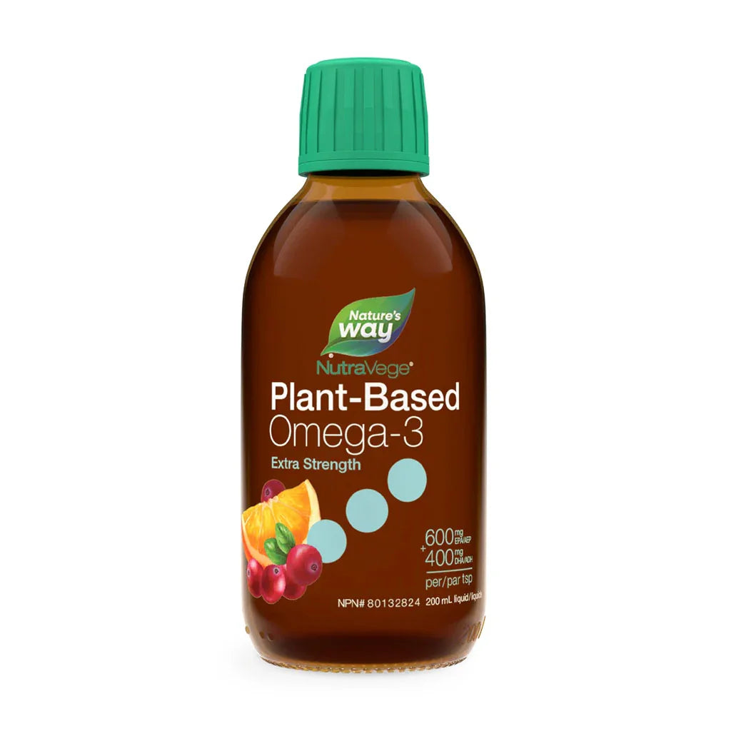 Nutrasea plant-based omega-3 extra strength saveur d'orange et canneberge Nature's Way - La Boite à Grains