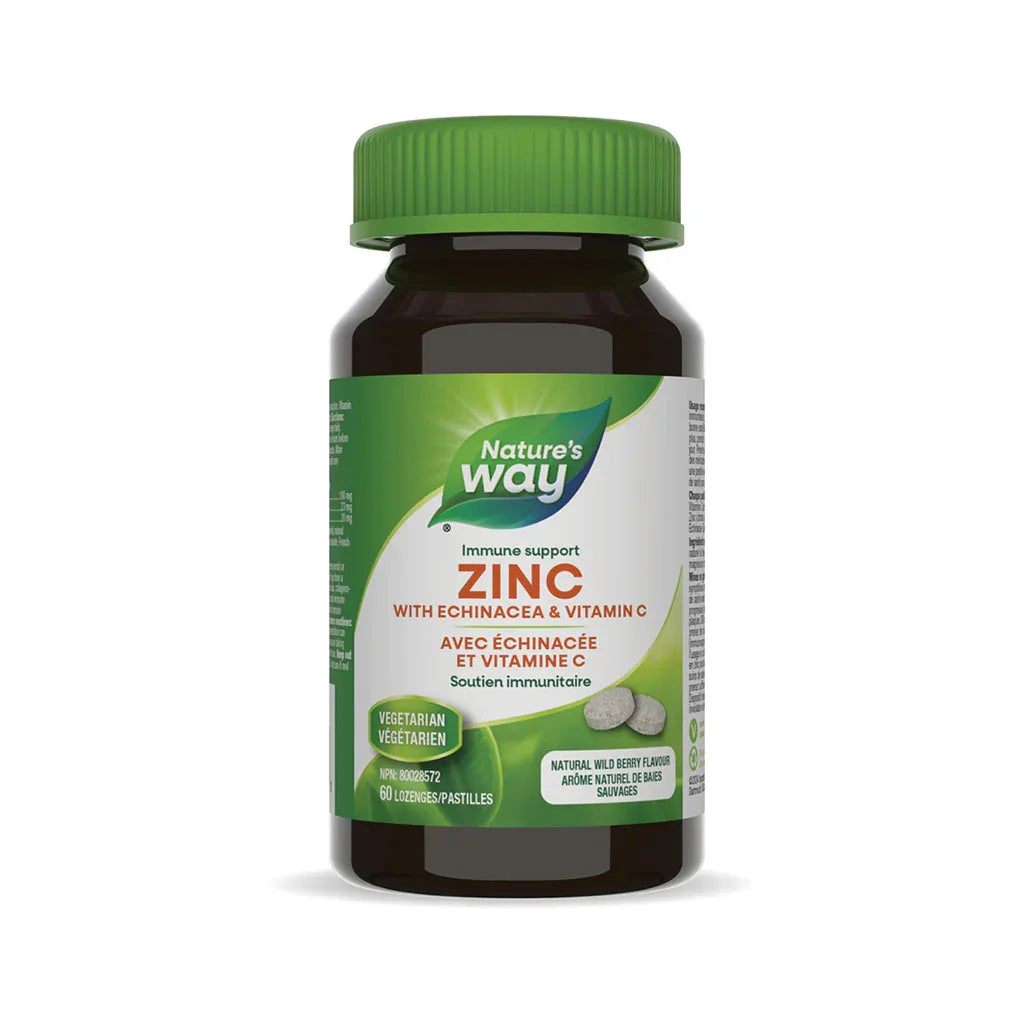 zinc avec échinacée et vitamine C Nature's Way - La Boite à Grains