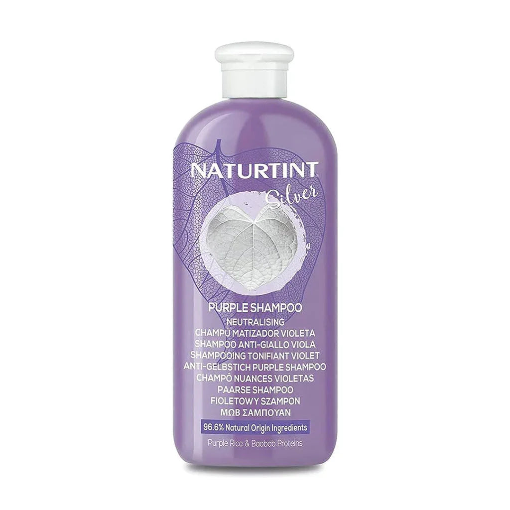 naturtint purple shampoo purple rice and baobab proteins 330 ml