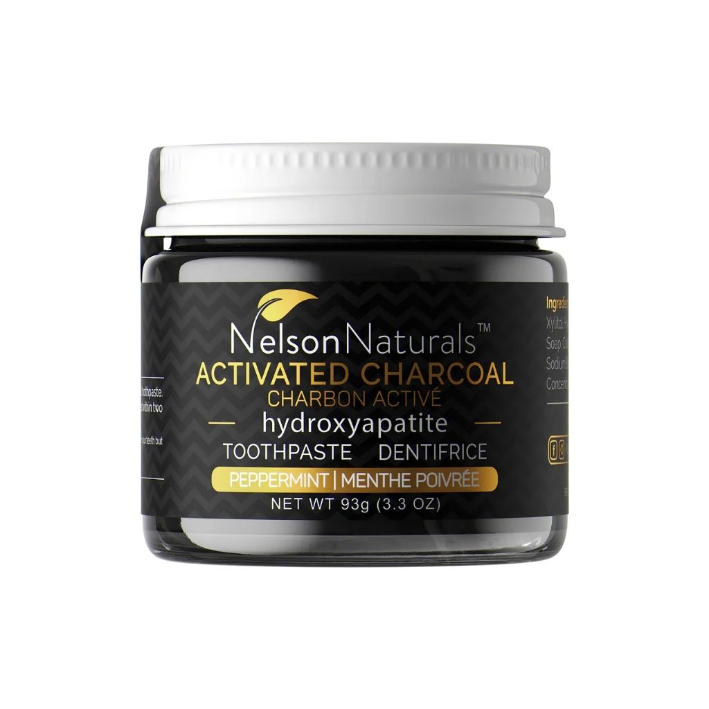 dentifrice au charbon activé Nelson Naturals - La Boite à Grains