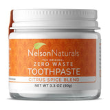 dentifrice zéro déchet épices agrumes Nelson Naturals - La Boite à Grains