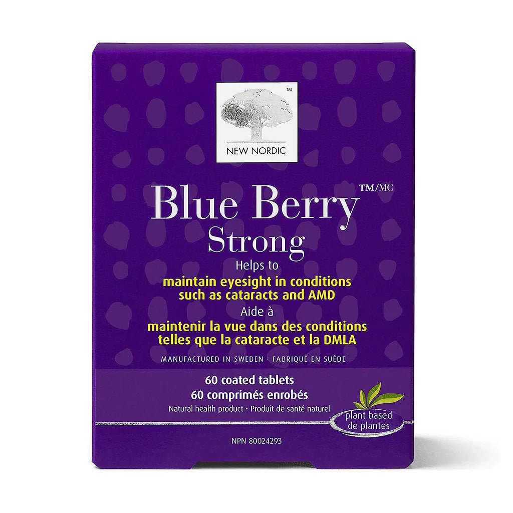 new nordic blue berry strong 60 comprimés enrobés
