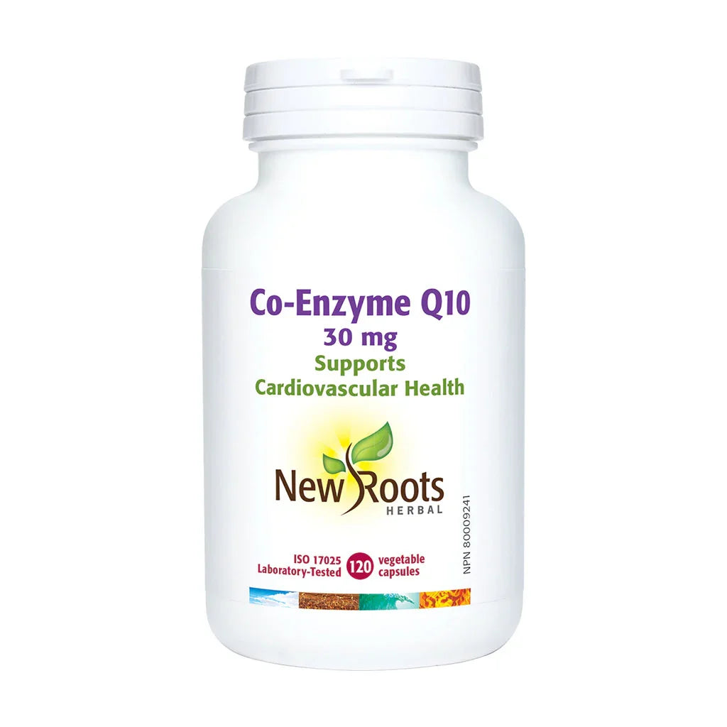Co-enzyme Q10 30 mg New Roots Herbal - La Boite à Grains