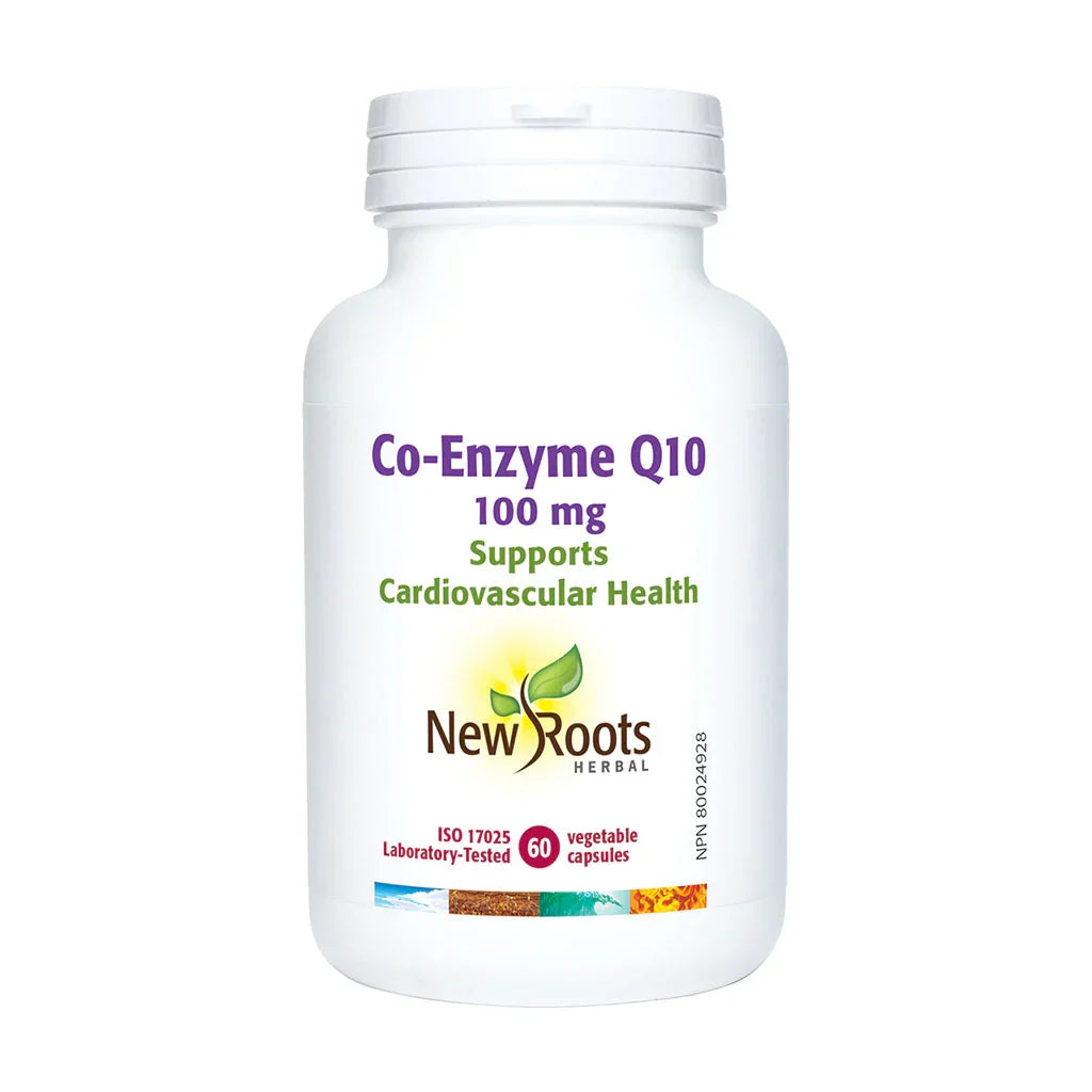 Co-enzyme Q10 100 mg New Roots Herbal - La Boite à Grains