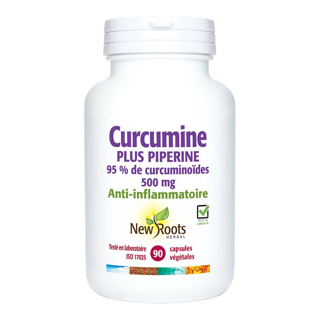 new roots herbal curcumin plus piperine 90 vegetable capsules