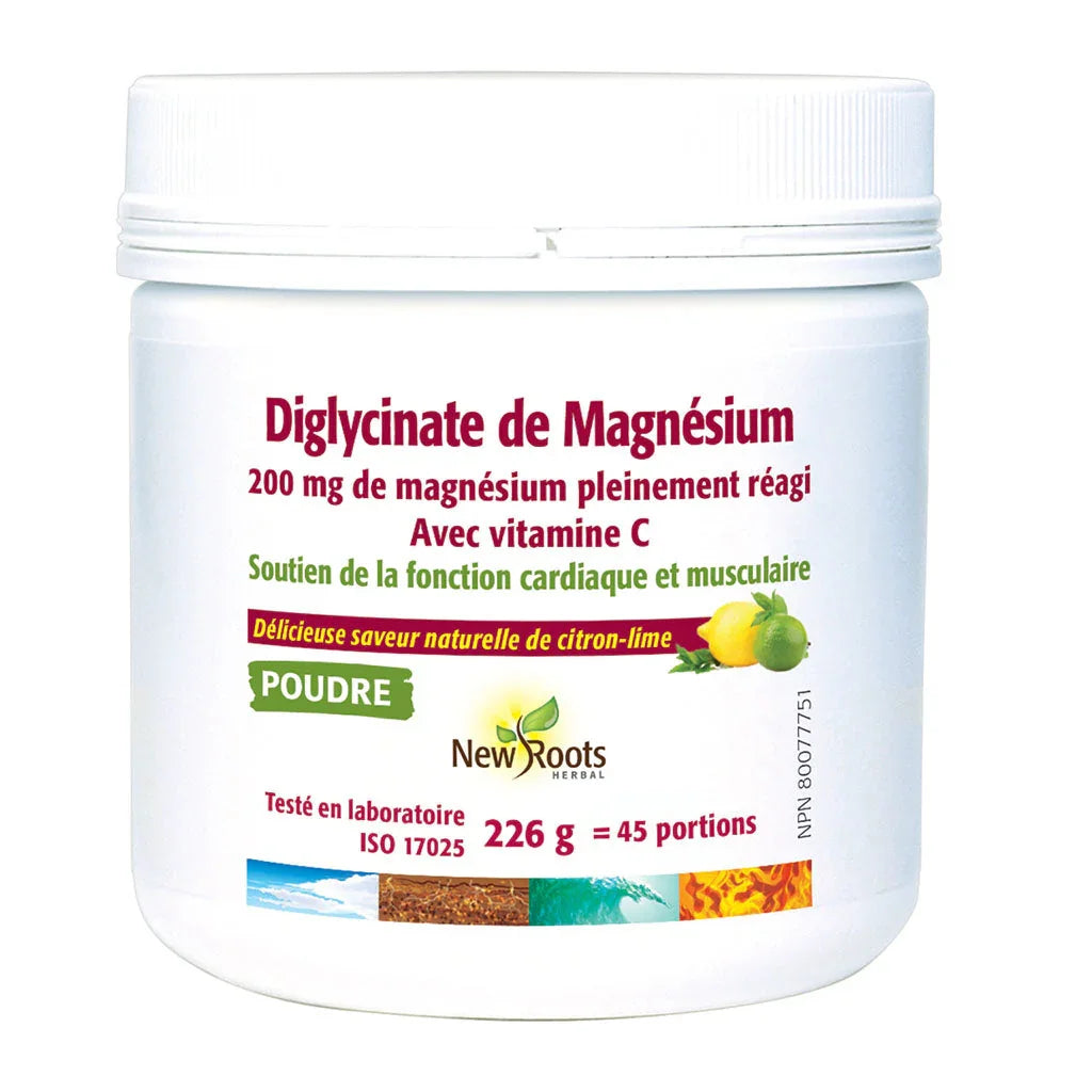 diglycinate de magnésium New Roots - La Boite à Grains