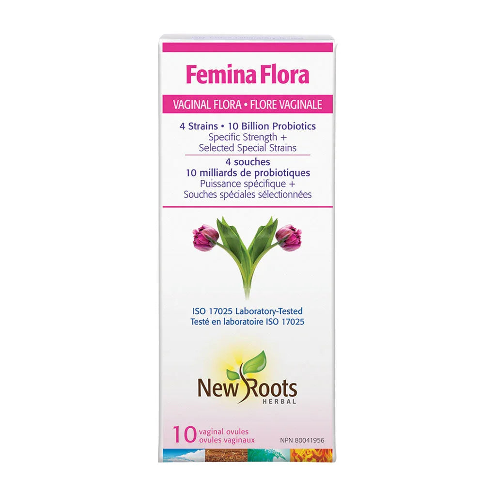 New Roots Herbal Femina Flora vaginal flora 10 vaginal ovules