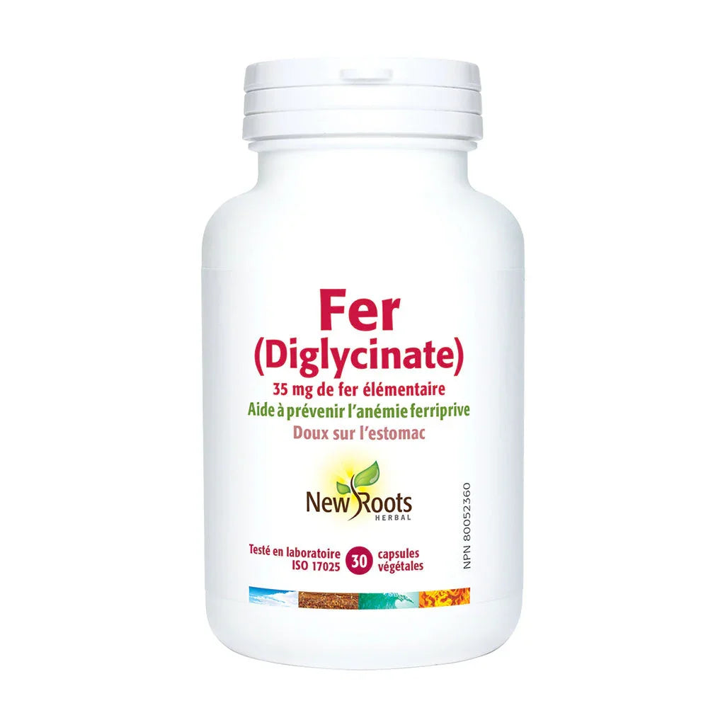fer diglycinate New Roots Herbal - La Boite à Grains