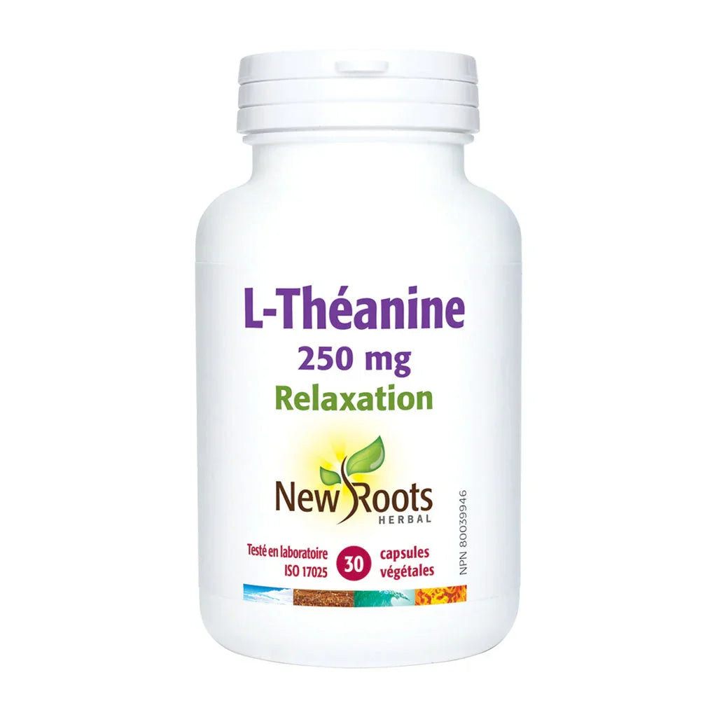 new roots herbal l-théanine 250 mg 30 capsules végétales