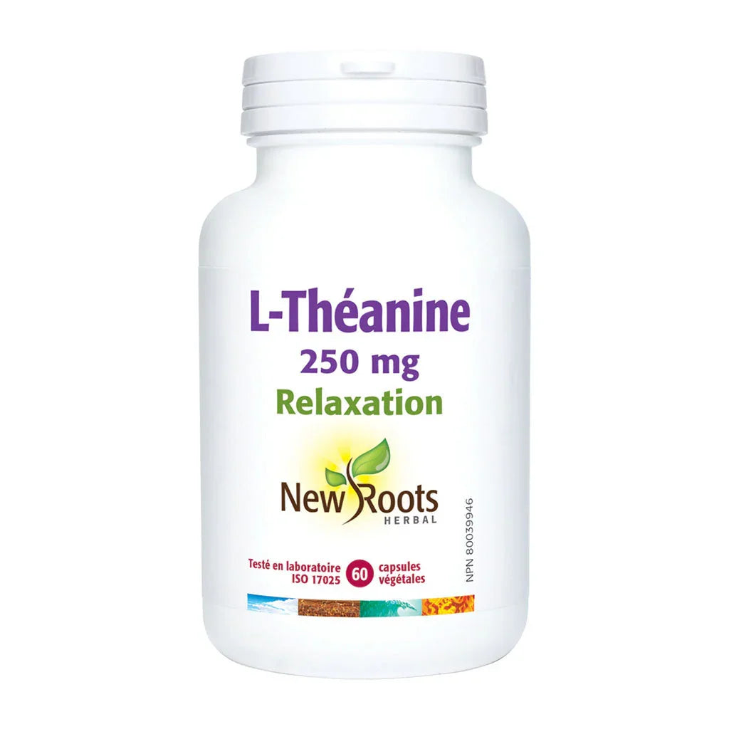 new roots herbal l-theanine 250 mg 60 vegetable capsules