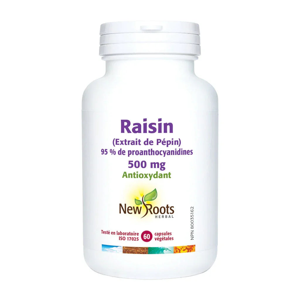 new roots herbal raisin extrait de pépin 500 mg 60 capsules végétales