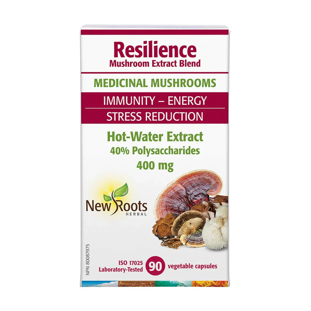 Resilience mushroom extract blend New Roots - La Boite à Grains