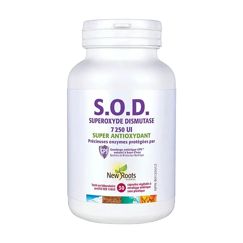 S.O.D. Superoxyde Dismutase New Roots Herbal - La Boite à Grains