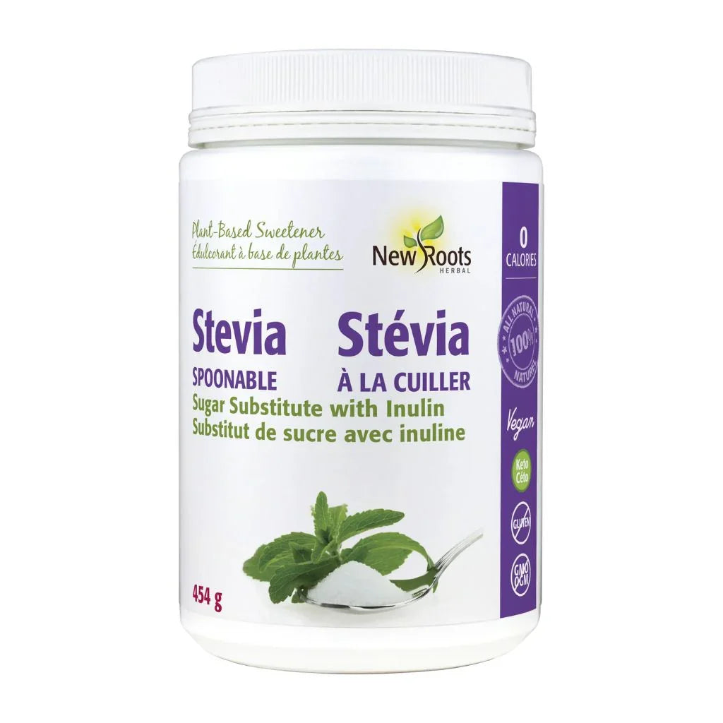 stévia en poudre New Roots Herbal - La Boite à Grains