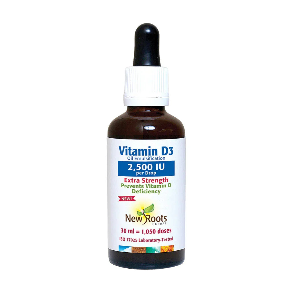 Vitamin D3 2,500 IU Extra Strength New Roots - La Boite à Grains