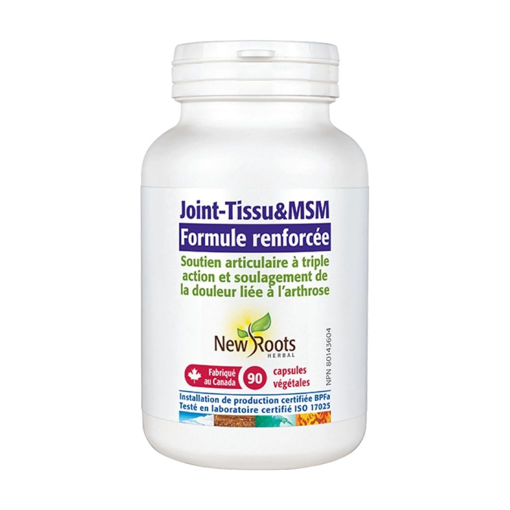 joint tissu et msm formule renforcée New Roots Herbal - La Boite à Grains