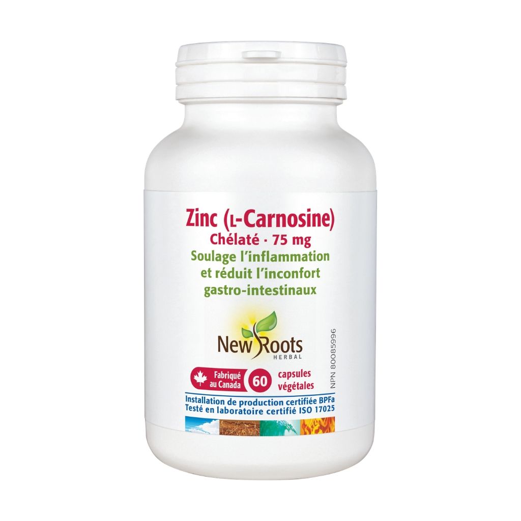 Zinc L-Carnosine by New Roots Herbal - La Boite à Grains