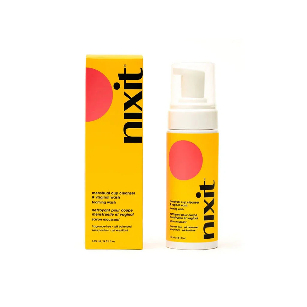 nixit menstrual and vaginal cup cleanser foaming soap 163 ml