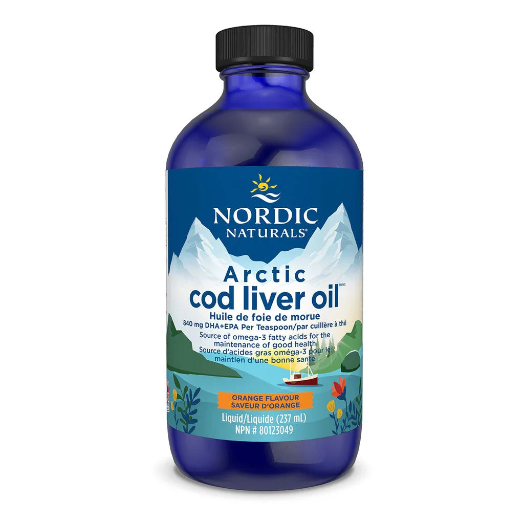 nordic naturals cod liver oil liquid orange flavor 237 ml
