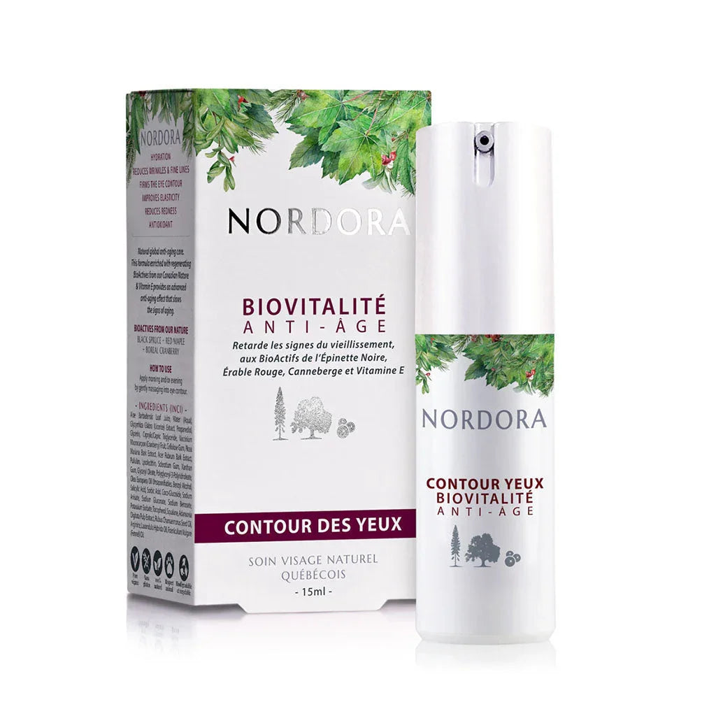 nordora biovitalité anti-âge contour des yeux 15 ml