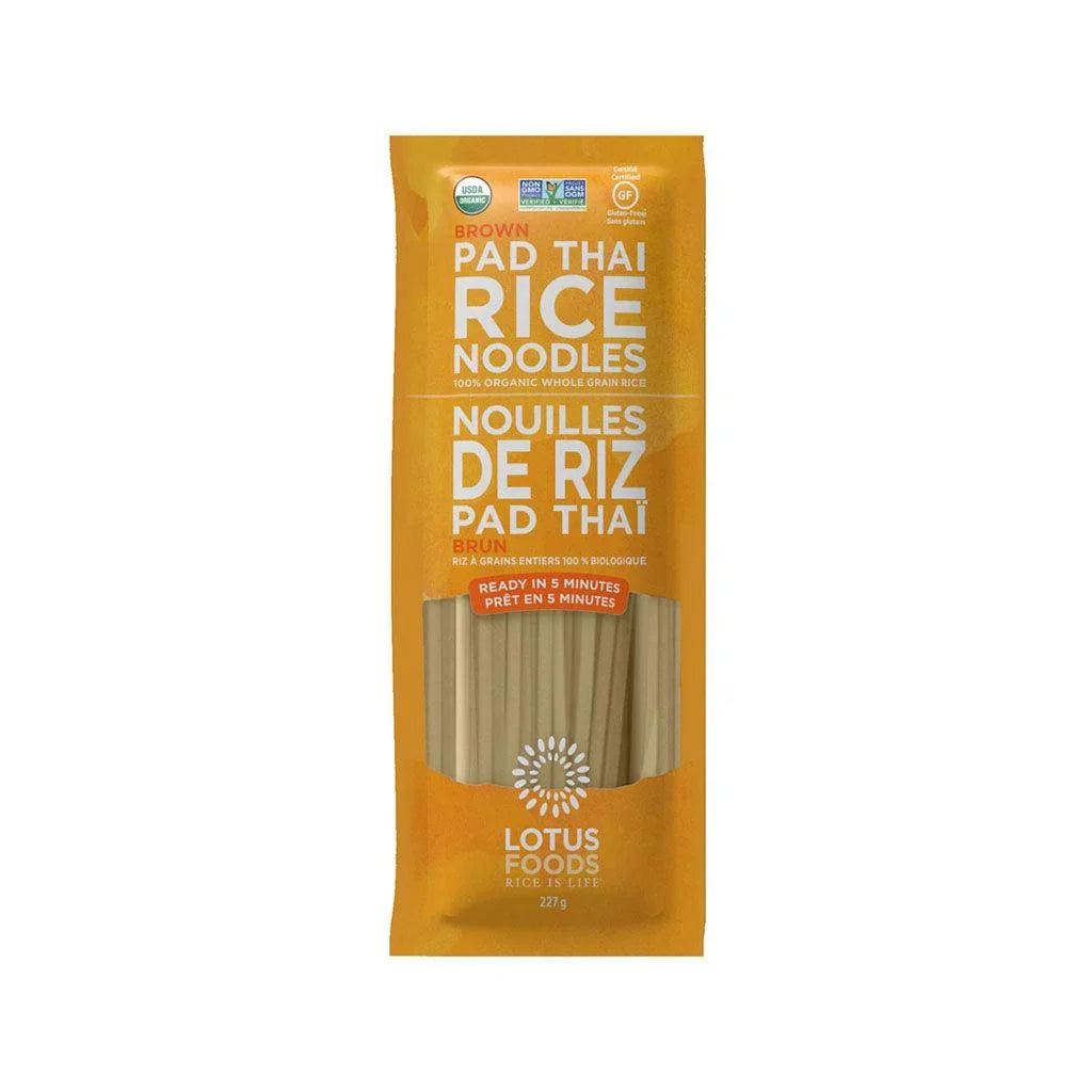 Nouilles de Riz Pad Thaï Brun Bio Lotus Foods - La Boite à Grains