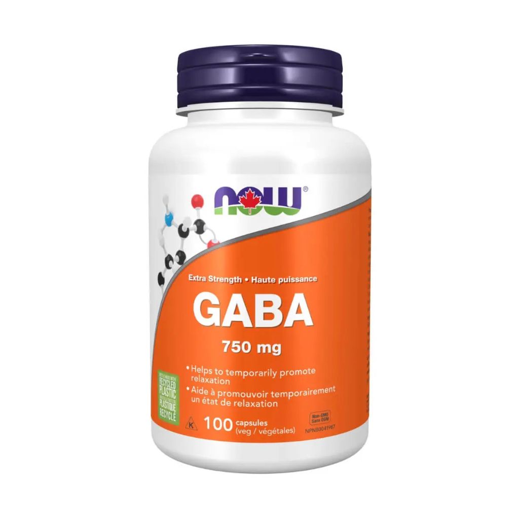 High potency GABA 750 mg Now - La Boite à Grains