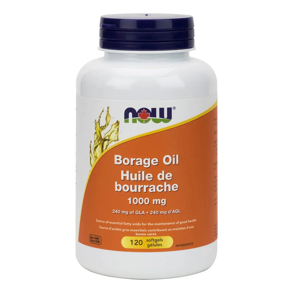 borage oil 1000 mg Now - La Boite à Grains