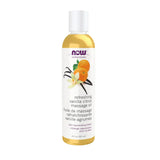 huile de massage vanille agrumes Now - La Boite à Grains