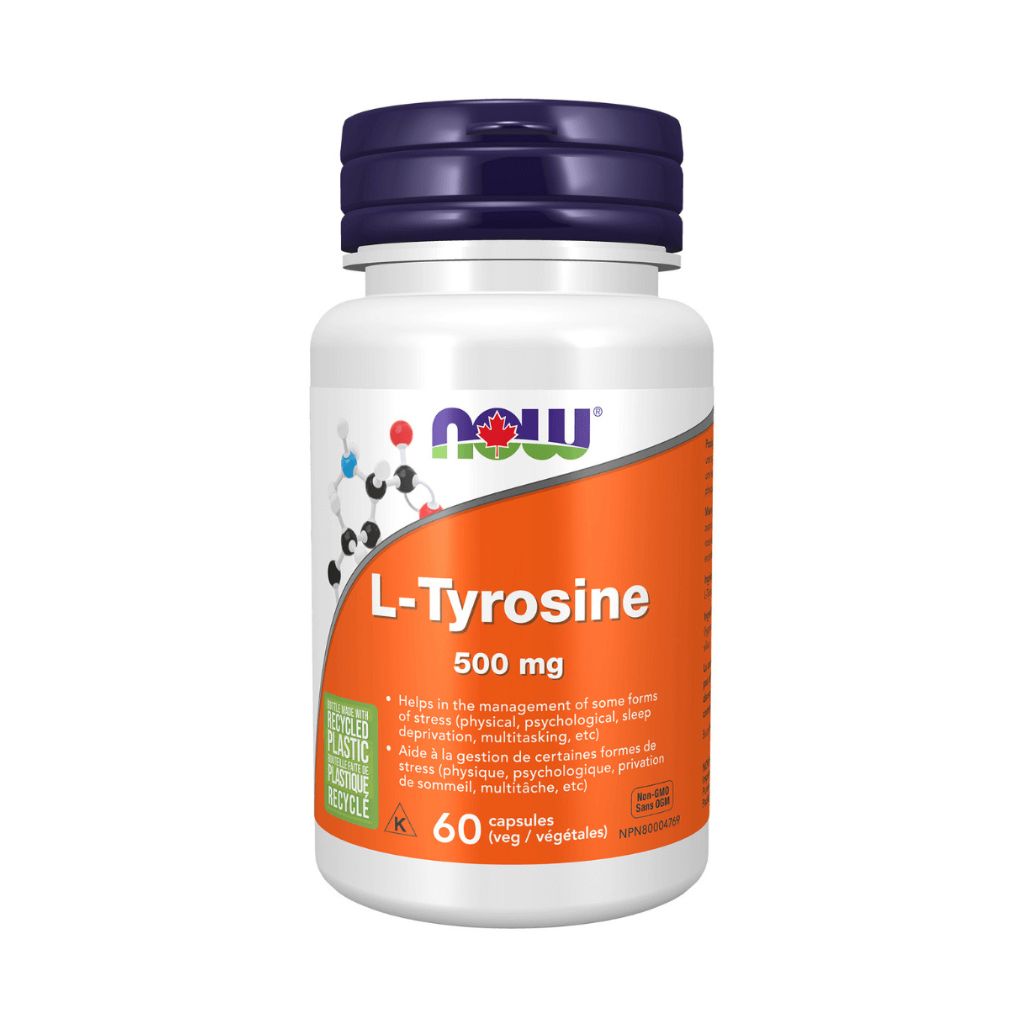 l-tyrosine 500 mg Now - La Boite à Grains