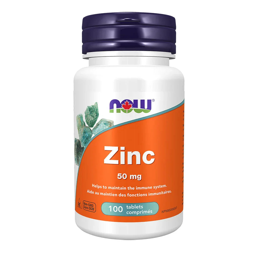 zinc 50 mg Now - La Boite à Grains
