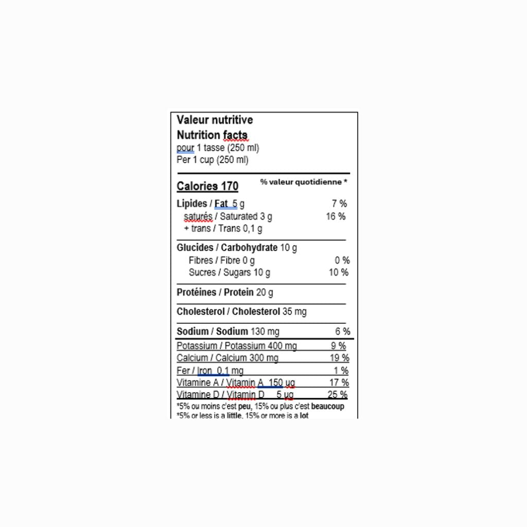 lait Le Protéiné Nutrinor - La Boite à Grains