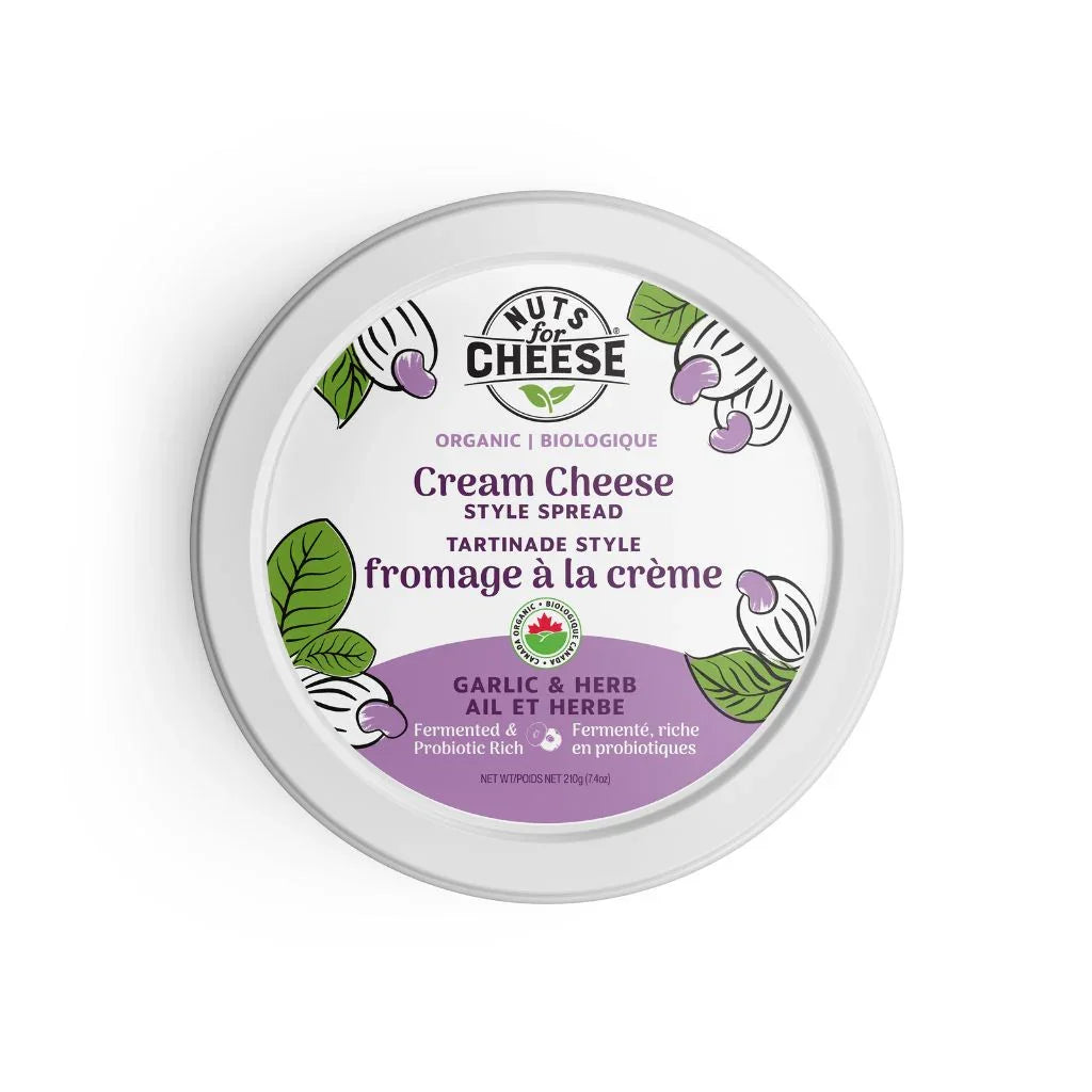 tartinade style fromage à la crème Ail et herbe Nuts for Cheese - La Boite à Grains