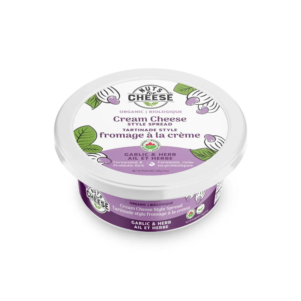 tartinade style fromage à la crème Ail et herbe Nuts for Cheese - La Boite à Grains