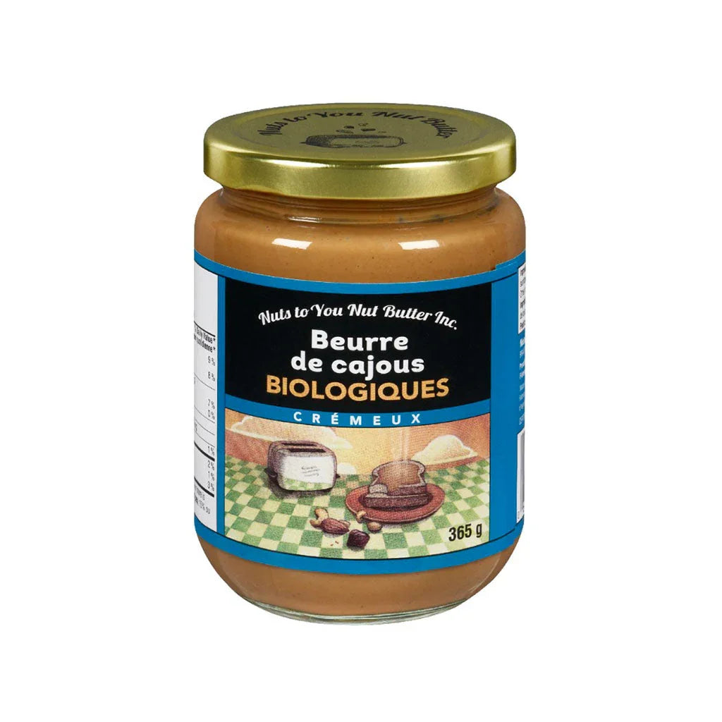 nuts to you creamy organic cashew butter 365 g
